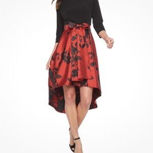 R&K Black and Red Long Sleeve Dress